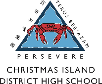 Christmas Island District High School logo