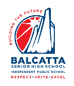 Balcatta Senior High School logo