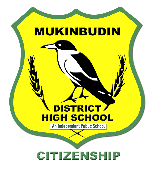 Mukinbudin District High School logo