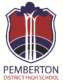 Pemberton District High School logo