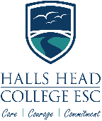Halls Head College Education Support Centre logo